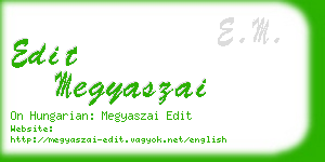 edit megyaszai business card